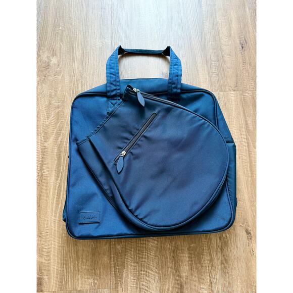 Ame & Lulu Sweet Shot Tennis Tote Blue 15x15 NWOT - Picture 3 of 7